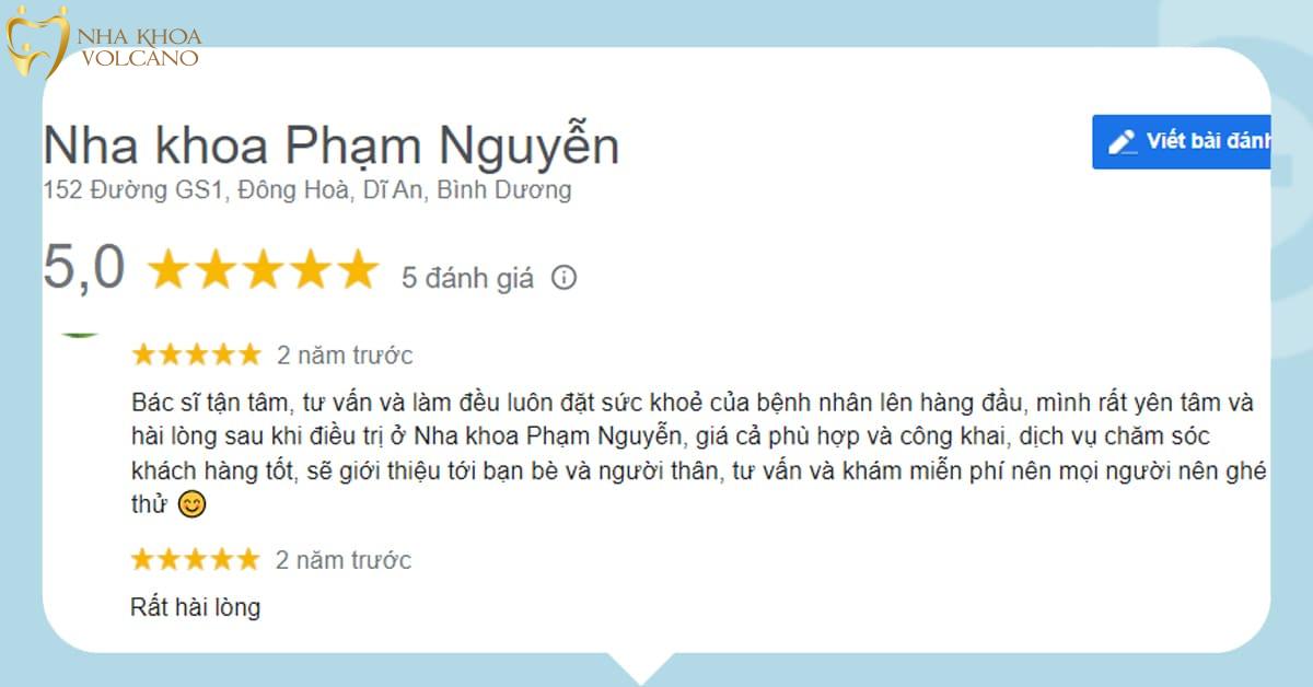 Review Khách hàng khen ngợi Nha khoa Phạm Nguyễn Review Khách hàng khen ngợi Nha khoa Phạm Nguyễn