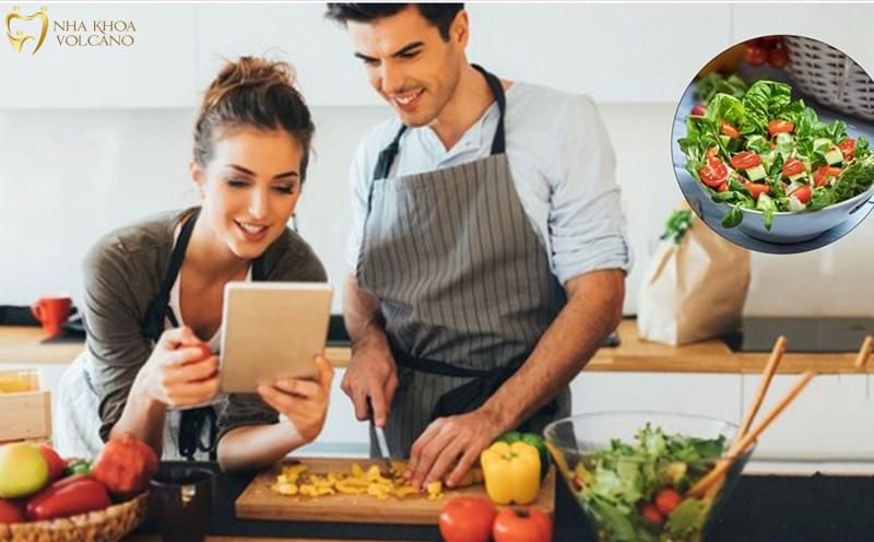 Trong thời gian bị viêm chân răng cần chú ý bổ sung đầy đủ các chất dinh dưỡng